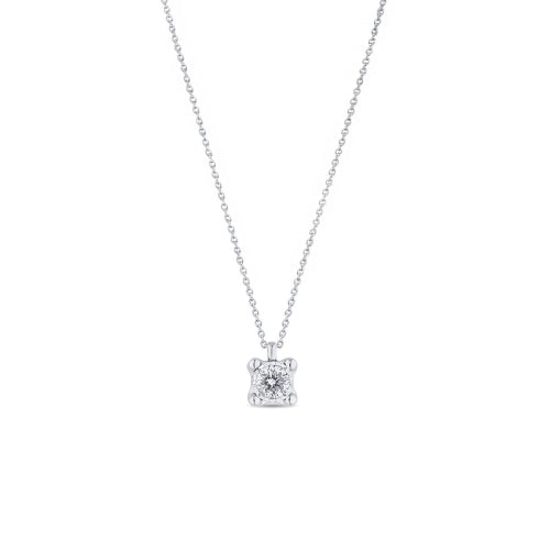 LUMINA Collana in oro bianco e diamanti