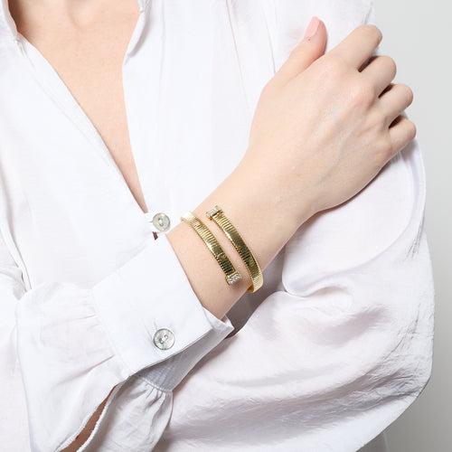 Bracciale tubogas con zirconi