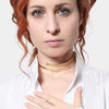Collana tubogas con zirconi