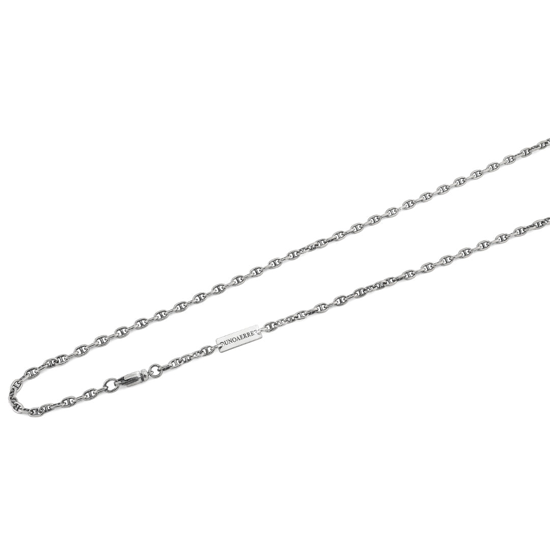 Collana in argento bianco