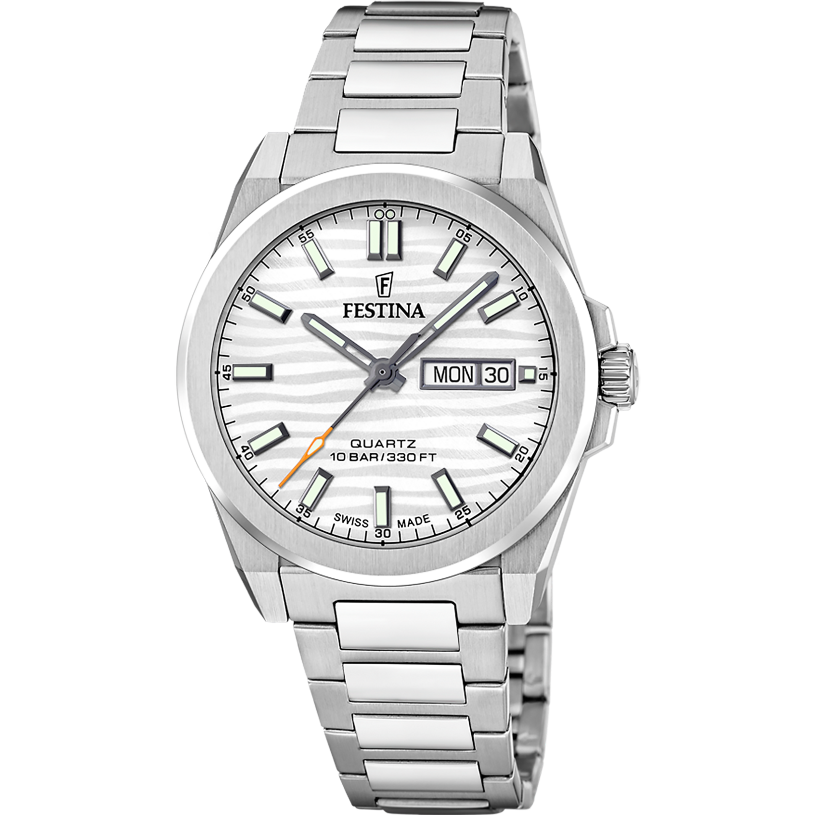OROLOGIO DA UOMO FESTINA SWISS MADE DUNE ARGENTO F20073/1