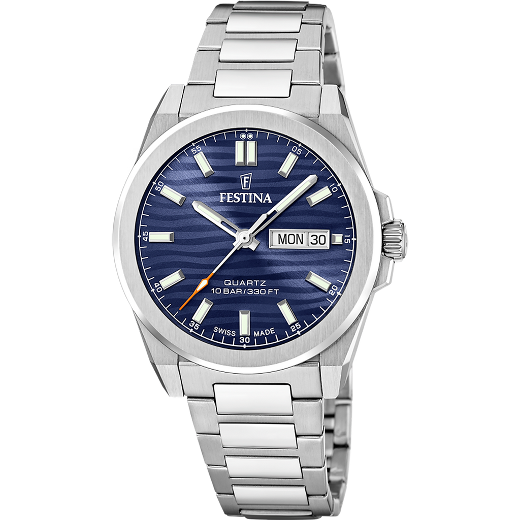 OROLOGIO DA UOMO FESTINA SWISS MADE DUNE BLU F20073/2