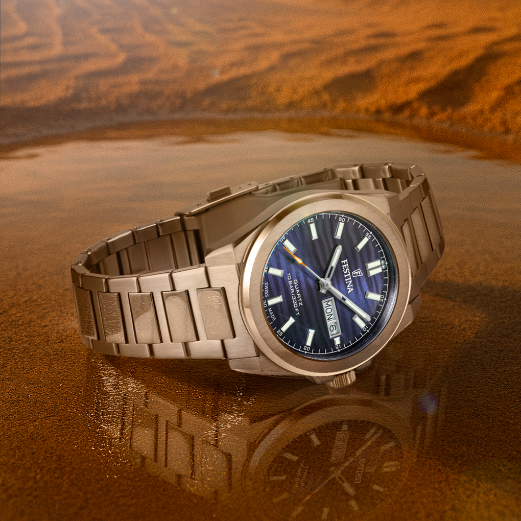 OROLOGIO DA UOMO FESTINA SWISS MADE DUNE BLU F20073/2