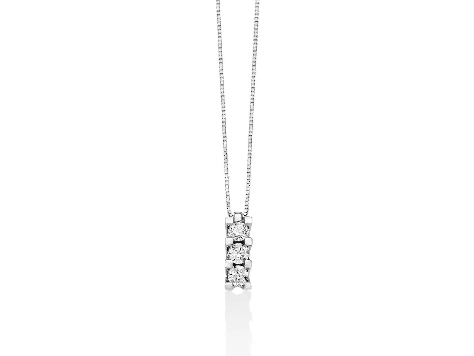 Collana Trilogy con diamanti Miluna CLD4116-015G7