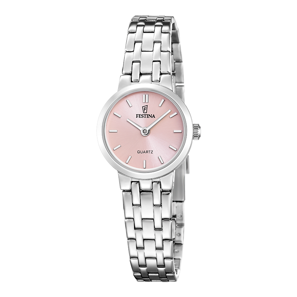 OROLOGIO FESTINA MADEMOISELLE F20746/2 ROSA CINGHIA ACCIAIO INOSSIDABILE, DONNA