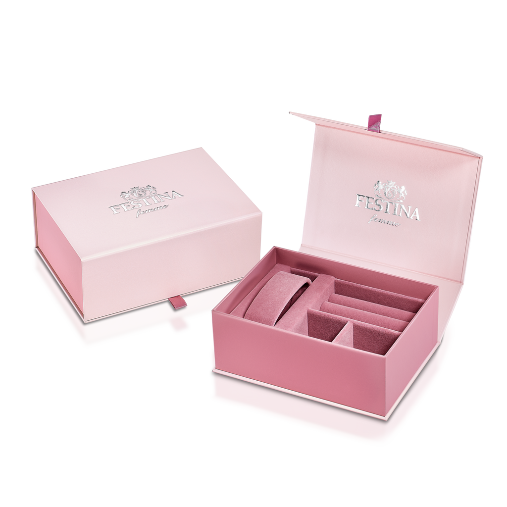 OROLOGIO FESTINA MADEMOISELLE F20746/2 ROSA CINGHIA ACCIAIO INOSSIDABILE, DONNA
