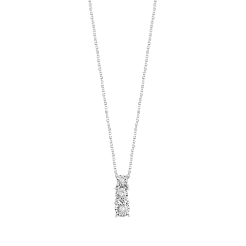 Collana in oro bianco con diamanti