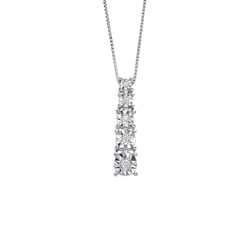 Collana in oro bianco con diamanti