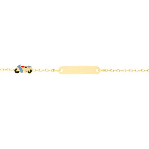 Bracciale in oro 9kt moto