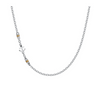 Collana uomo in acciaio con Ancora,zirconi ed elementi in IP Gold CL376