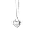 COLLANA DONNA IN ACCIAIO CON CUORE LETTERA